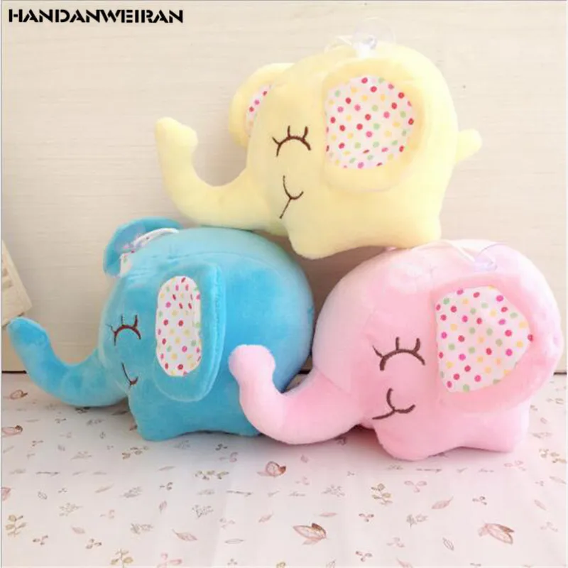 

Супер кавайная Цветочная слон 10 см плюшевая Мягкая кукла, присоска для автомобиля, комнаты, оконная подвеска, букет, пряжка, брелок, Маленька...