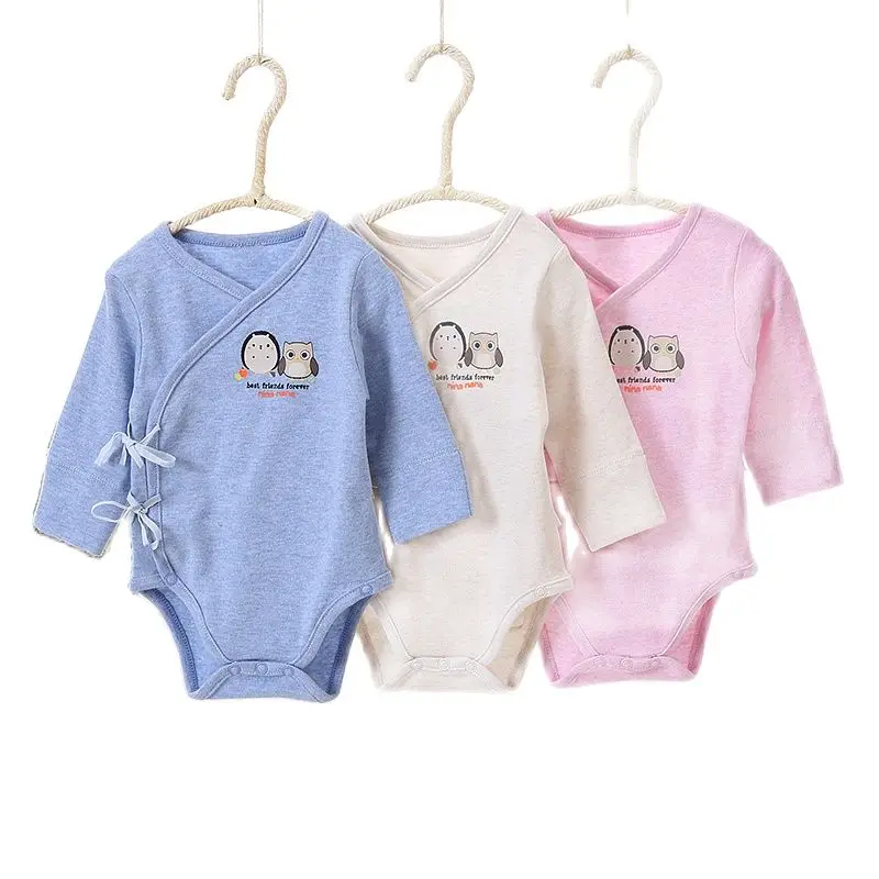

New baby conjoined package fart triangle, the clothes in the spring and autumn take cotton baby monk