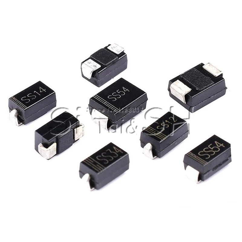 100шт. диод выпрямительный 1N5819 SS14 1N5822 SS34 SR160 SS16 1N5817 SS12 SR1 100 SS110 SR360 SS36 SR240 SS24 SR2 SS210 SS310 on.