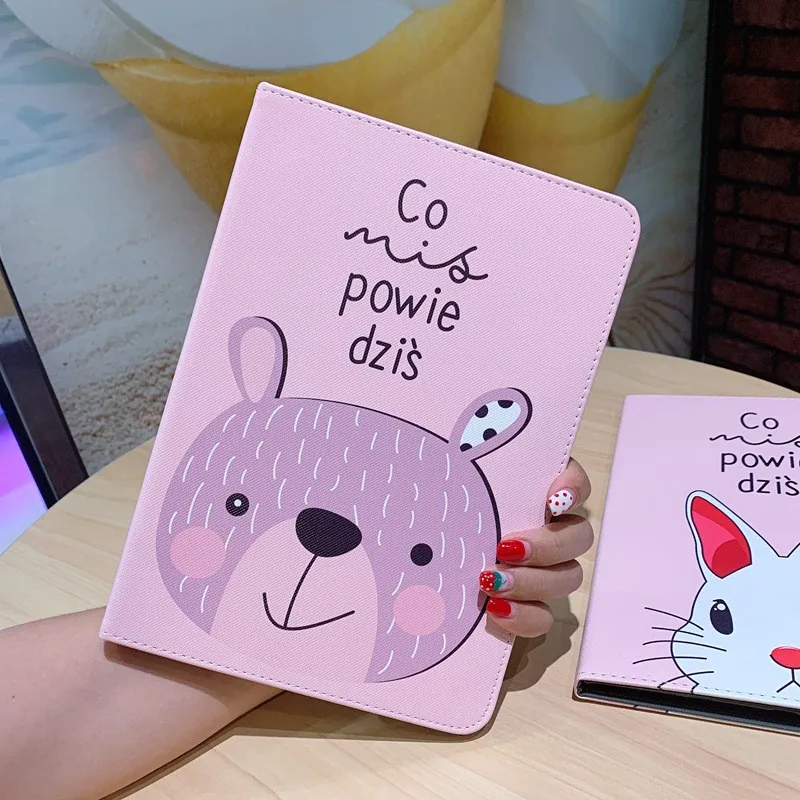 

Cartoon Case for iPad Air 1 2 Pro 9.7 Inch Shockproof Protective Universal Fashion PU Leather TPU Back Cover Funda