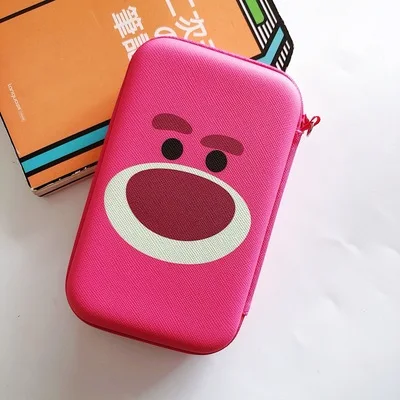 Розовый Дисней Микки мультфильм монета кошелек Минни мальчик девочка Монета Сумка сумка для хранения гарнитуры зарядное устройство кабель для хранения данных коробка клатч - Цвет: Розовый