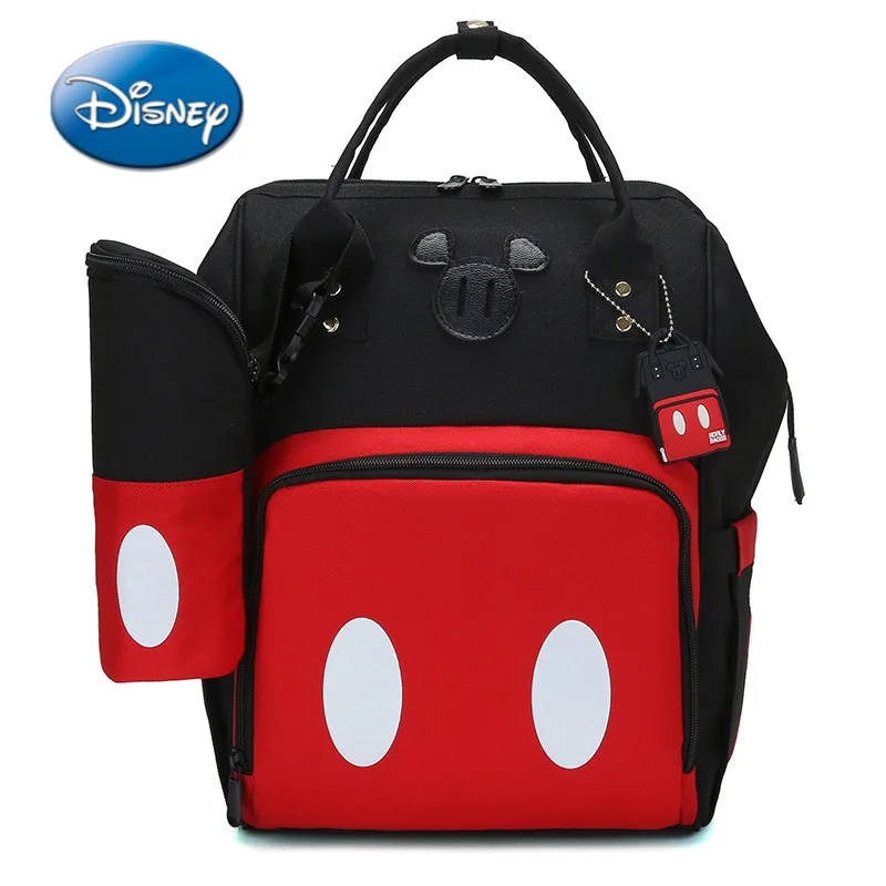 

Disney Mickey Minnie Cartoon Woman Backpack Fashion Mommy Bag Multi-function Mother and Baby Bag Large Capacity Girl Backpack