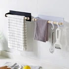 Деревянная вешалка-держатель для полотенец, аксессуары для кухни, шкафа, вешалка для хранения липкой пленки, подвесной органайзер, полка для ванной комнаты