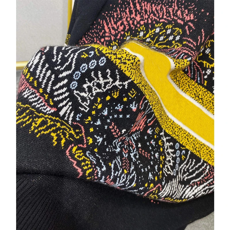 

2021 Pullover Round Neck Women's Sweater Spring Autumn Long Sleeve Embroid Knit Jumper