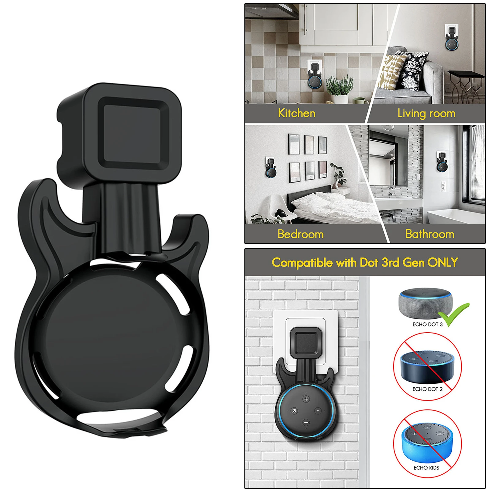 

Настенный держатель-вешалка для точечных мини-помощников 3-го поколения