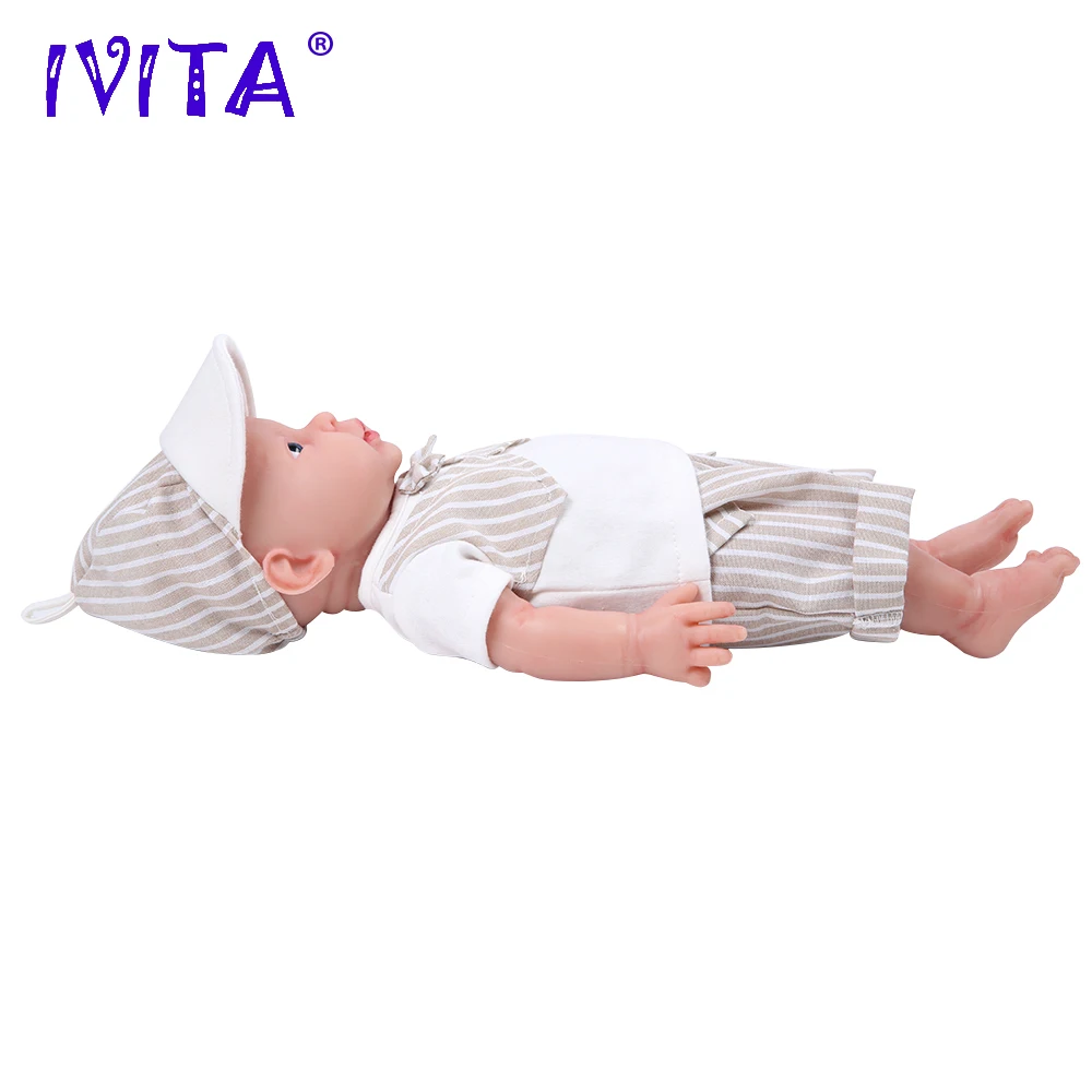 IVITA WB1503 41 см (16 дюймов) 2 кг силиконовые куклы для новорожденных с открытыми