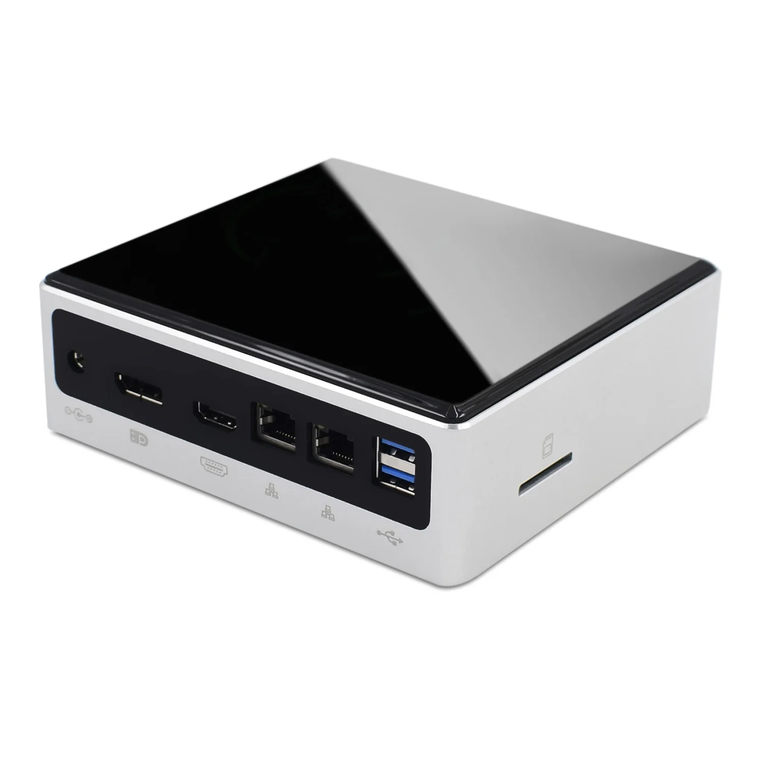 Мини компьютер TOPTON 10 го поколения Intel i7 10510U 4 Core 2 * DDR4 M.2 SSD LANs 4K HTPC Windows Linux 8 USB C HDMI DP