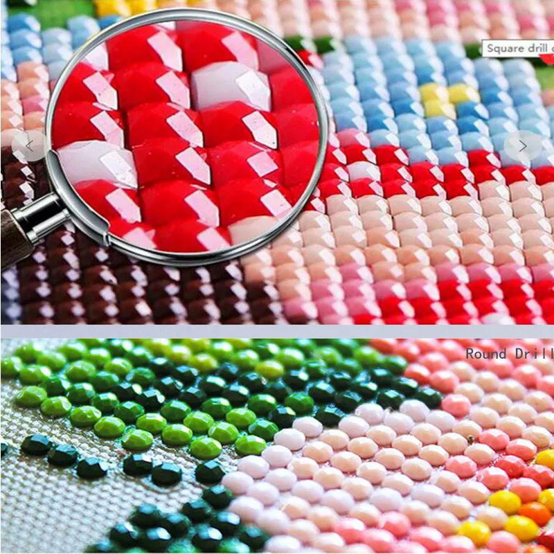 Алмазная вышивка квадратные круглые стразы 5d для самостоятельной сборки