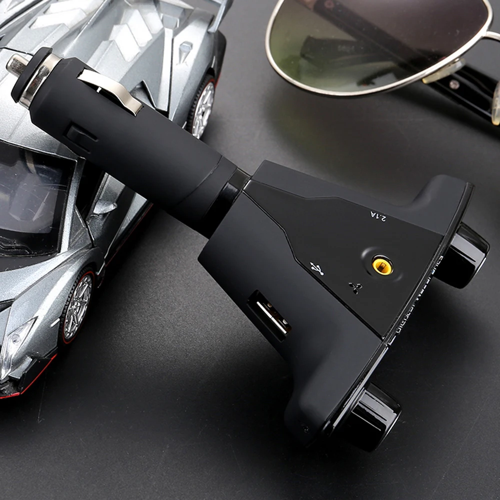 

BT06 Bluetooth 4.0 Car FM Transmitter MP3 WMA Player Hands free Radio card reader expand functionAdapter Kit Double USB Charger