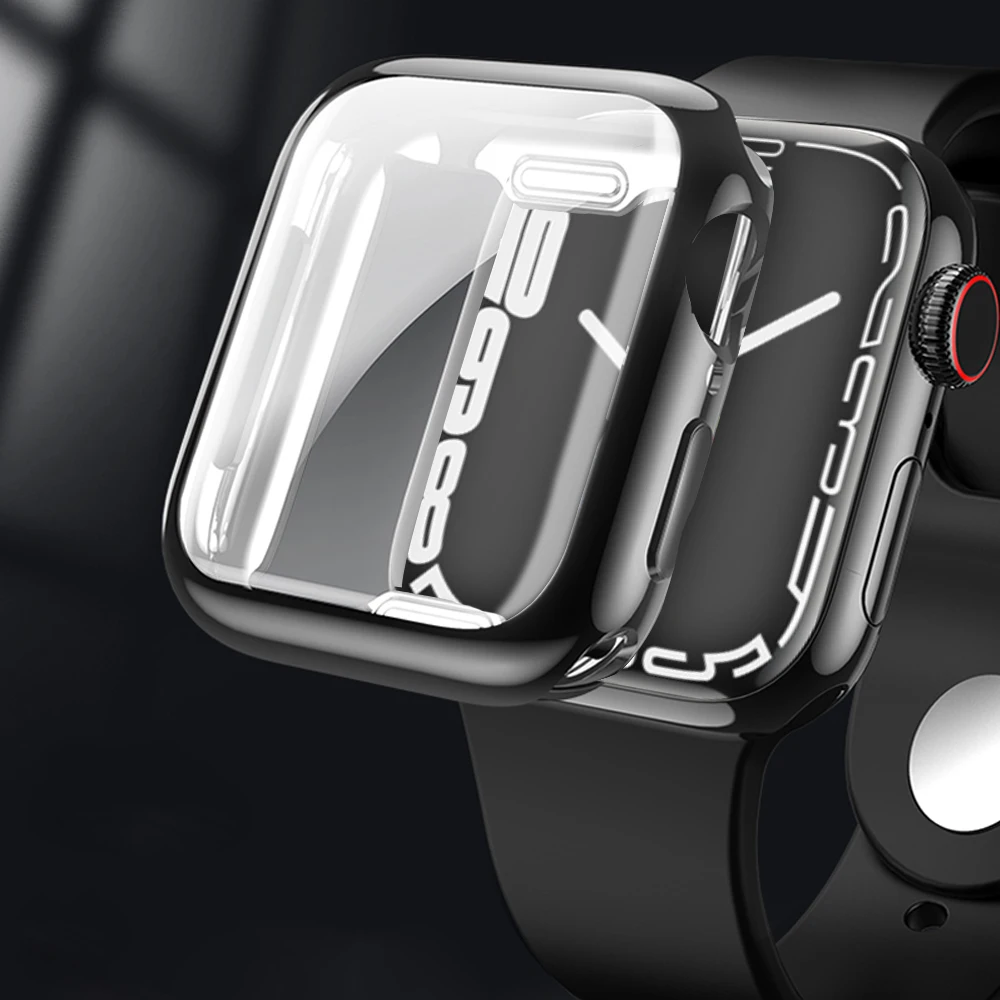 

Screen Protective Cover for Apple watch case iwatch series 7/6/5/4/3/2/SE 44mm 40mm 42mm 38mm 45mm 41mm Shockproof shell frame