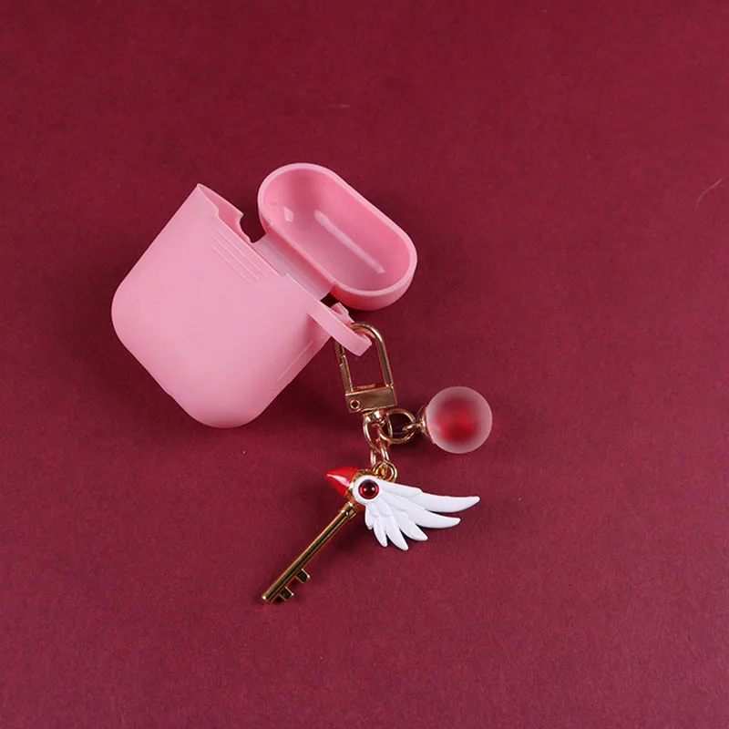 Fashion 3D Girl Sakura Variety Magic Wand Keychain Car Bag Pendant Key Ring for Women Cartoon New Year Trinkets | Украшения и
