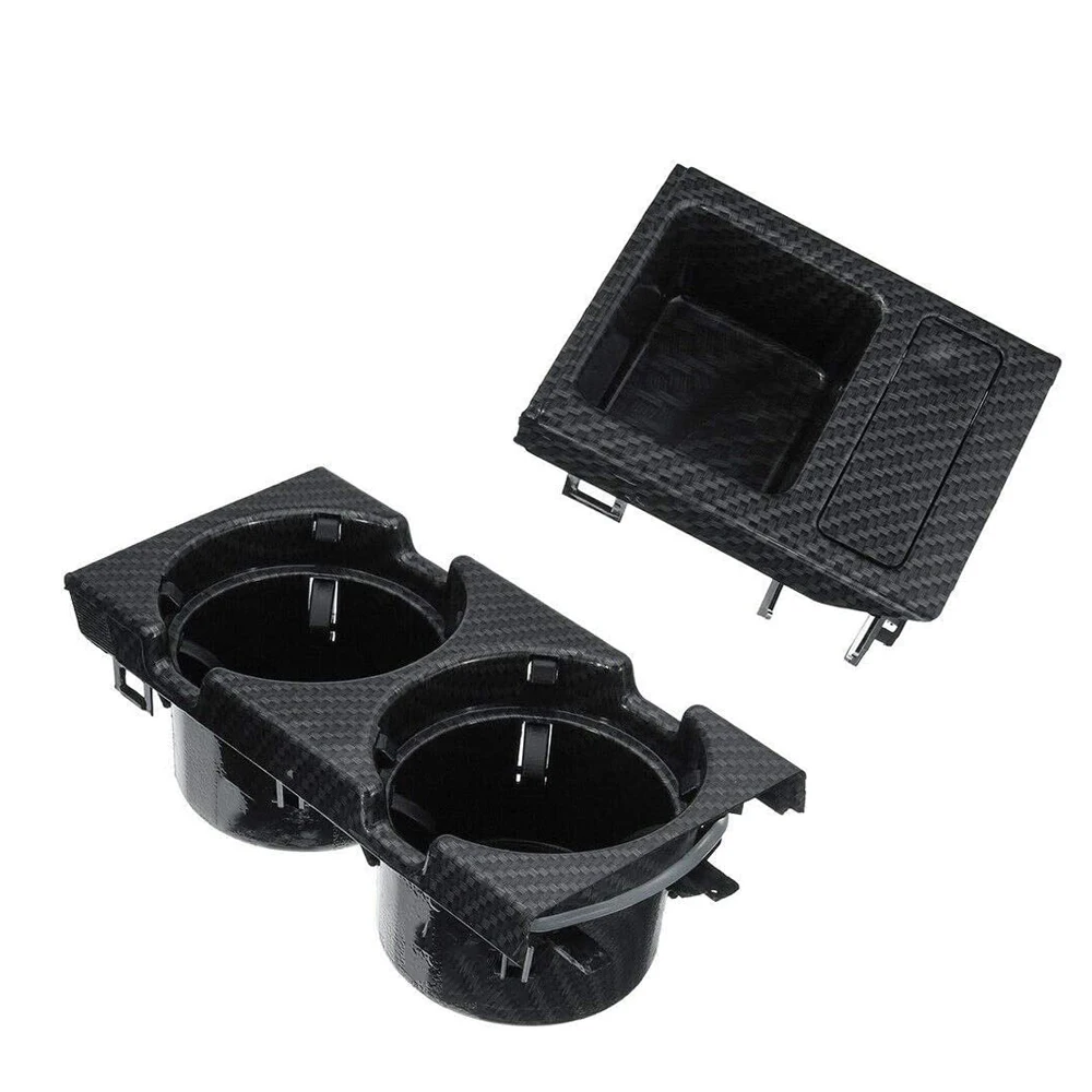 

Car Center Console Drink Water Cup Holder Beverage Bottle Holder Carbon Fiber ABS For BMW 3 Series E46 99-06 51168217953