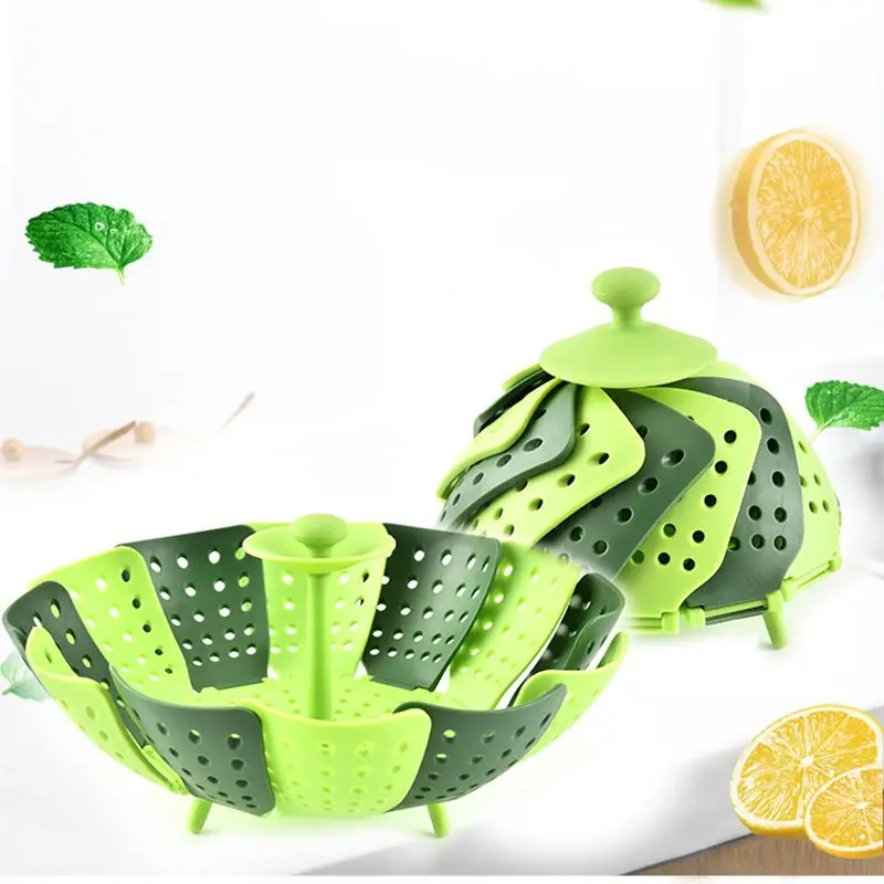 

Cooking Steamer Plastic Kitchen Food Basket Vegetable Fruit Cooker Kitchen Tools