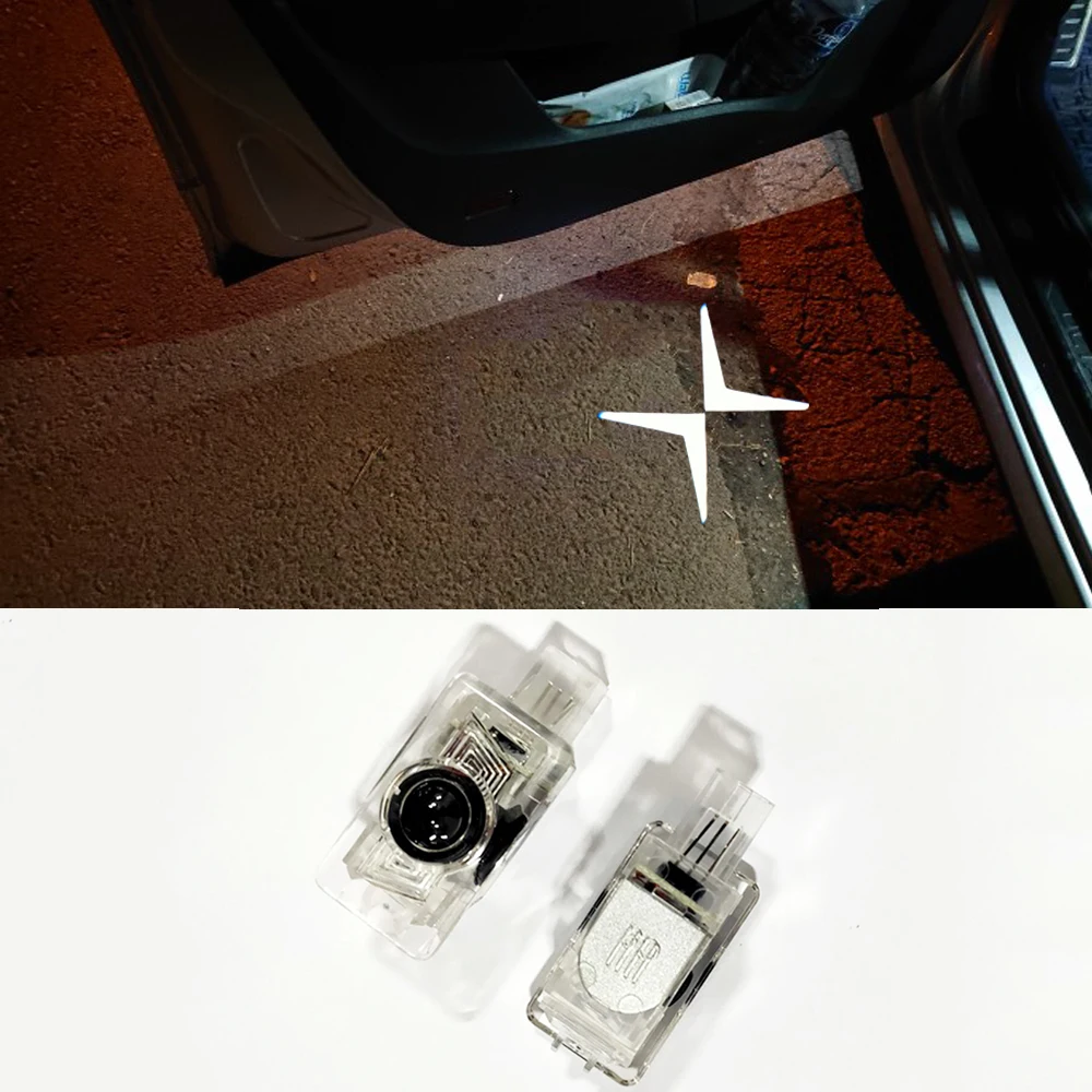 1 пара для POLESTAR 2 VOLVO V60 V40 XC40 XC60 XC90 S60 S80 S90 автомобиля светодиодный Дверь Добро