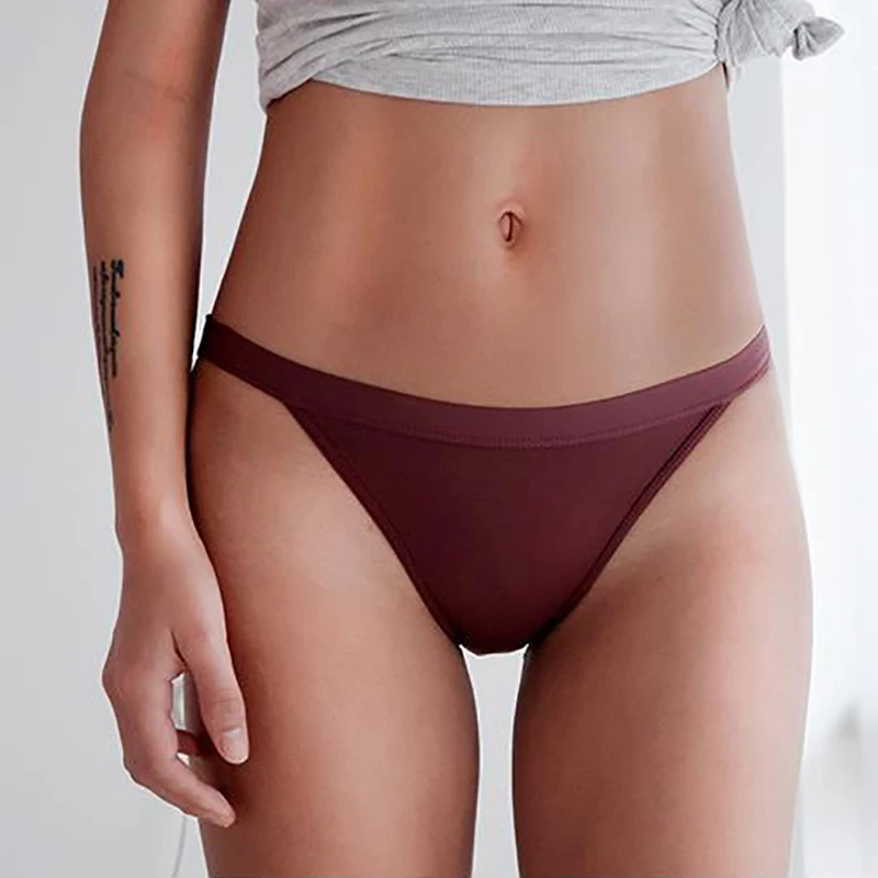 Сексуальные женские хлопковые трусики нижнее белье бесшовные для йоги фитнеса T