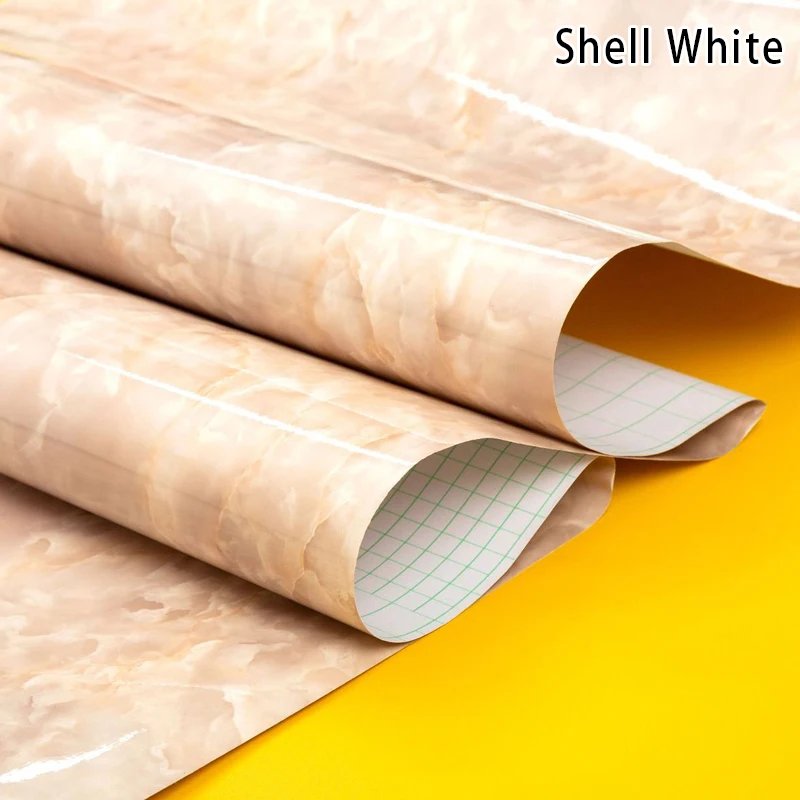 

Marble Texture Self-adhesive Waterproof Wall Paper Kitchen Countertops Backsplash Stickers B88