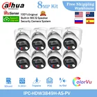 Комплект IP-камеры Dahua 8 Мп, цветная искусственная картина, полноцветная H265 + POE, встроенный микрофон и динамик, камера видеонаблюдения CCTV