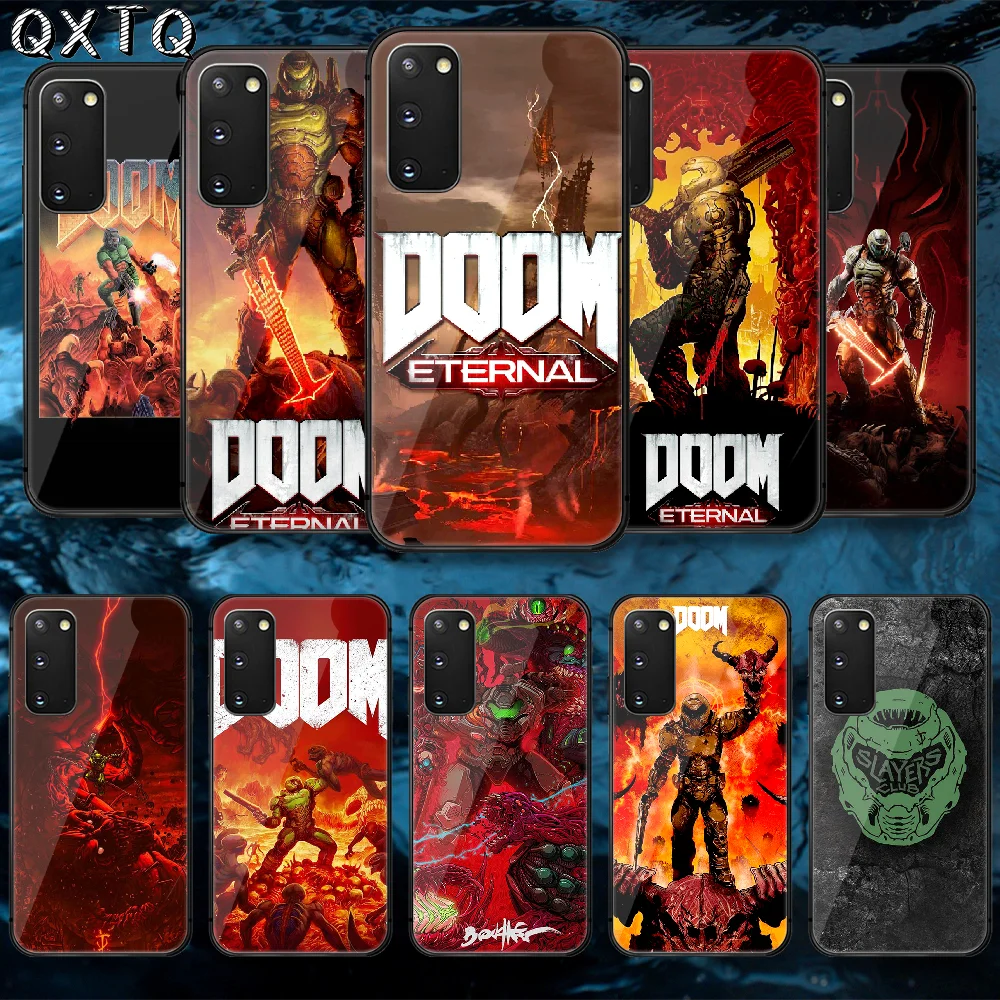 

QXTQ Dooms Stalker Game Tempered Glass Phone Case Cover For Samsung Galaxy Note S 9 10 20 21 E Plus Ultra M 31 51 FE Trend