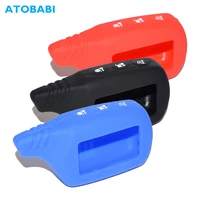 silicone key cases for starline b9 b6 v7 a61 a91 starlionr two way car alarm lcd transmitter keychain remote control fobs cover