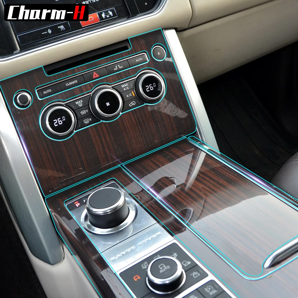 Автомобильная внутренняя прозрачная ТПУ-пленка панель консоли Декор защитная