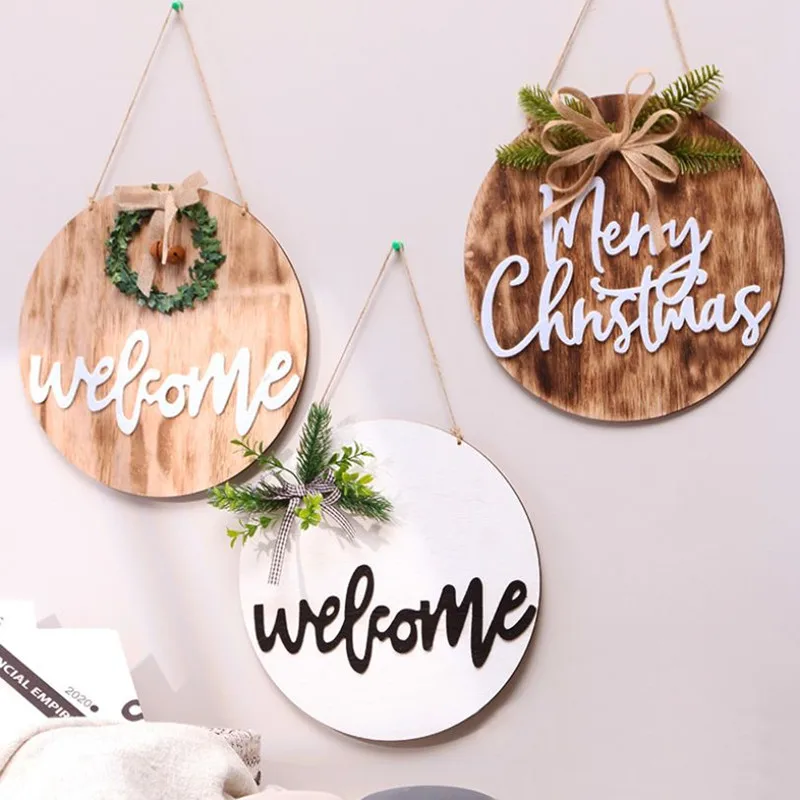 

DIY вечерние украшения на свадьбу, Рождество, фестиваль, кулон, идиллическое искусственное растение, деревянный ручной магазин, украшение на ...