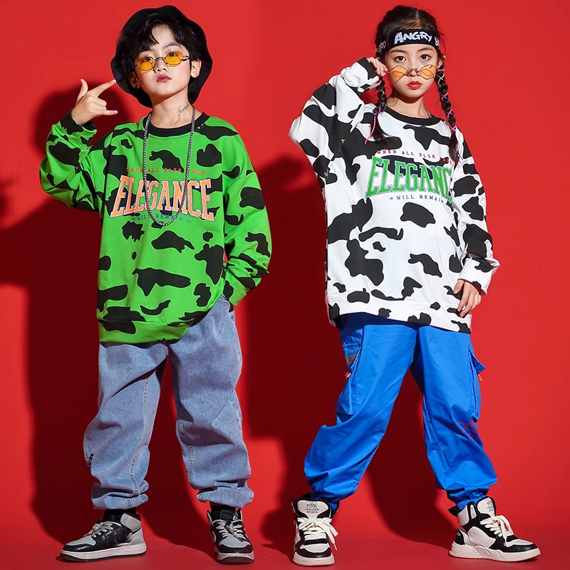 

2021 детская одежда, джазовый костюм для девочек и мальчиков, одежда для уличного танца, одежда в стиле хип-хоп, одежда для детских выступлений...