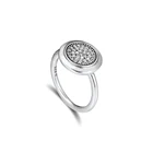 Женское кольцо с фианитом CKK, обручальное кольцо из серебра 925 пробы с прозрачным кубическим цирконием, 2021