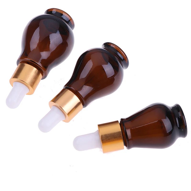 

10/20/30ml Glass Refillable Container Amber Glass Dropper Bottle Essential Oil Perfume Bottles Empty 1PCS