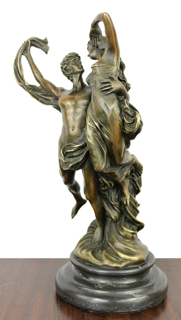 24 см изделия из меди и латуни азиатские бронзовые Love костюмы резной статуи|craft