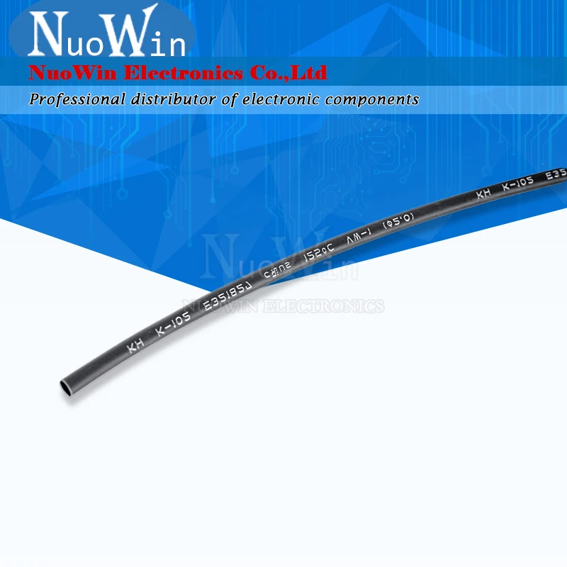 1 Meter/lot 2:1 Black 0.6mm 0.8mm 1mm 1.5mm 2mm 2.5mm 3mm 3.5mm 4mm 4.5mm Heat Shrink Heatshrink Tubing Tube Sleeving Wrap Wire |