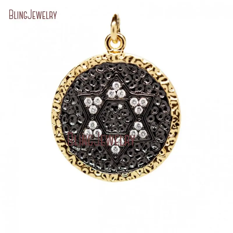 

Кулон из белого циркона с золотым покрытием, 20 мм, PM26745