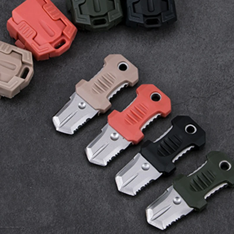 Outdoor portable belt beetle mini knife EDC tool webbing buckle Survive | Спорт и развлечения