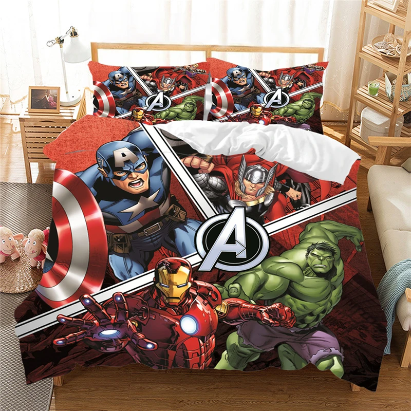 Комплект постельного белья из мультфильма Marvel|Комплекты белья| |