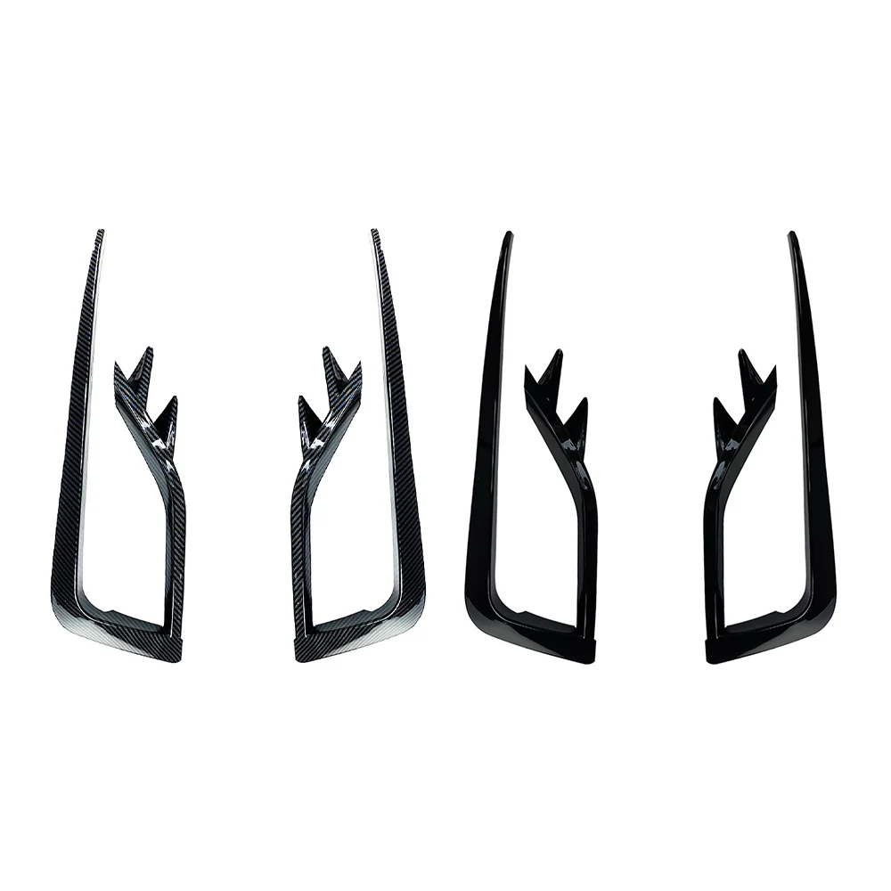 

New 2pcs For VW Golf MK7.5 2017-2019 Accessory Front Fog Lamp Eyebrow Wind Knife ABS Car Fog Light Eyebrow Frame Trim Cover