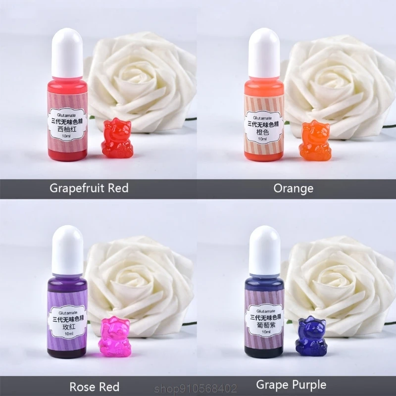 

24 Colors Resin Pigment Liquid Epoxy Resin Dye Translucent Resin Colorant for Epoxy Resin Coloring Paint Craft N30 20 Dropship