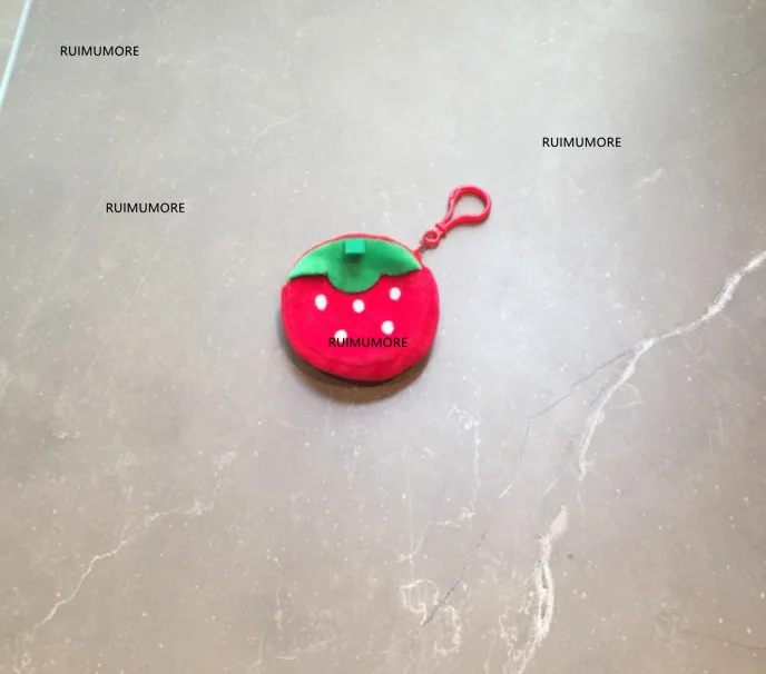 color Многомодельная новая плюшевая сумка с фруктами, Женский плюшевый Кошелек для девочек, лимон и т. Д. Брелок Плюшевый кошелек сумка - Цвет: color