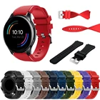 Ремешок силиконовый для OnePlus Watch 46 мм, спортивный водонепроницаемый браслет для смарт-часов Ticwatch Pro 3 GTX E2 S2, 22 мм, аксессуары