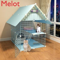 high end cat cage cat house villa three layer home indoor kittens pet cat nest two layer super large cat cattery
