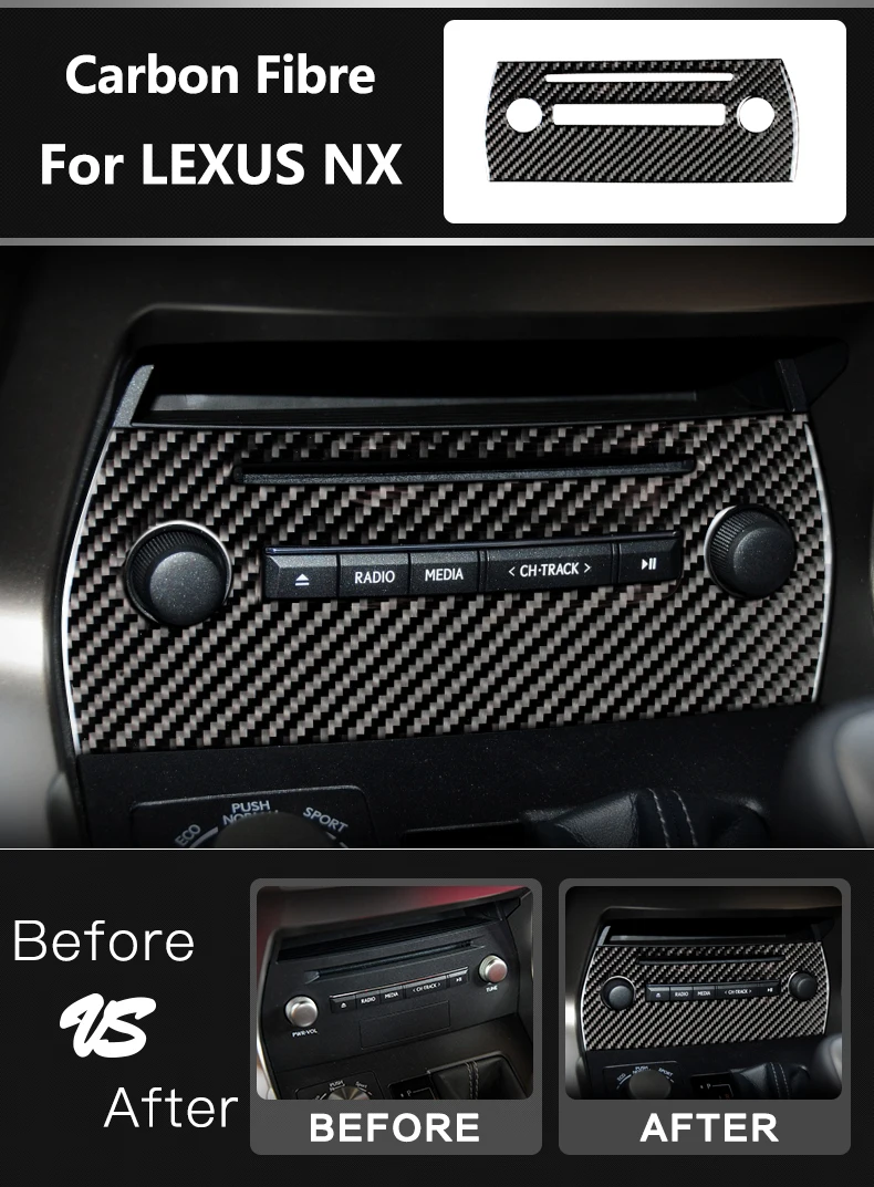 Аксессуары для LEXUS NX 300H200T LHD RHD, рулевое колесо на выходе, автомобильная дверная шестерня, декоративная панель из углеродного волокна, наклейки для внутренней отделки