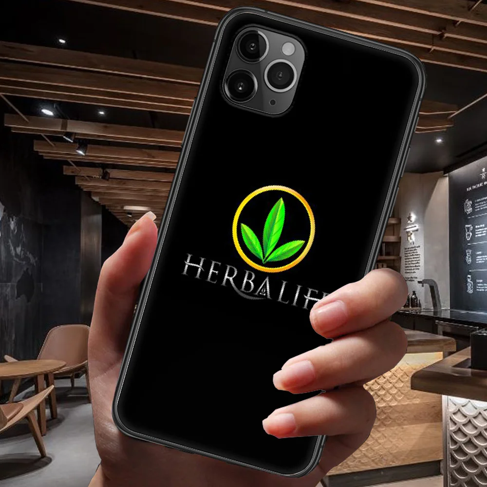

Black and Green Herbalifes Phone Case For Iphone 4 4s 5 5S SE 5C 6 6S 7 8 Plus X XS XR 11 12 Mini Pro Max 2020 black Cell