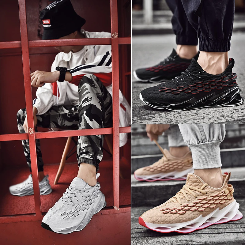 Blade Мужская обувь 2020 новая мода сетка тренд Повседневная универсальная