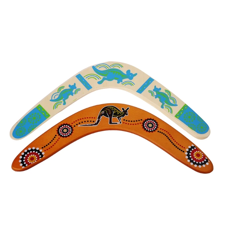 

Genuine Wooden New Kangaroo Throwback V Shaped Boomerang Flying Disc Throw Catch Outdoor Game