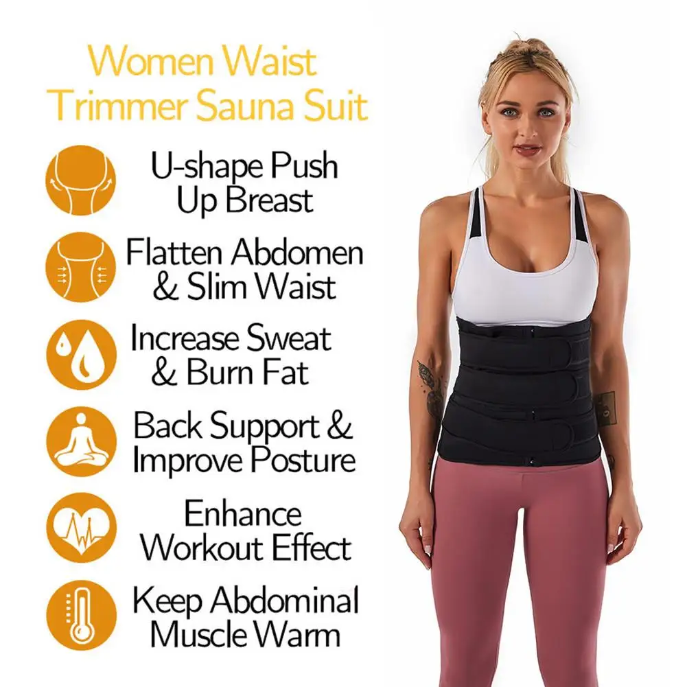 Женский эластичный корсет для похудения пояс тренировок |