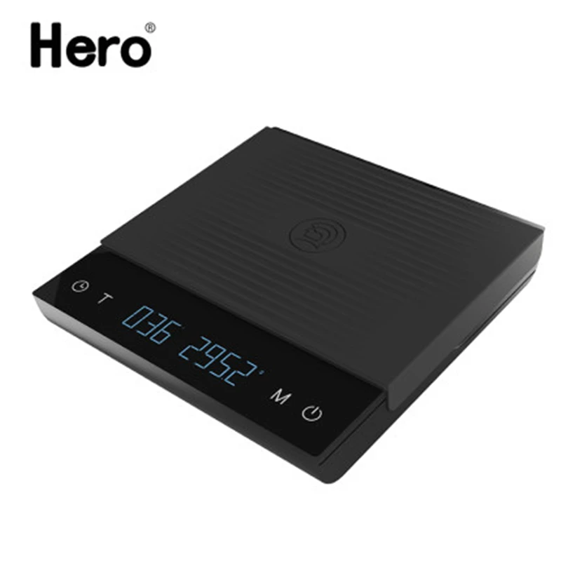 Цифровые весы для кофе Hero с USB зарядкой электронные еды таймер 3 кг/0 1 г умные