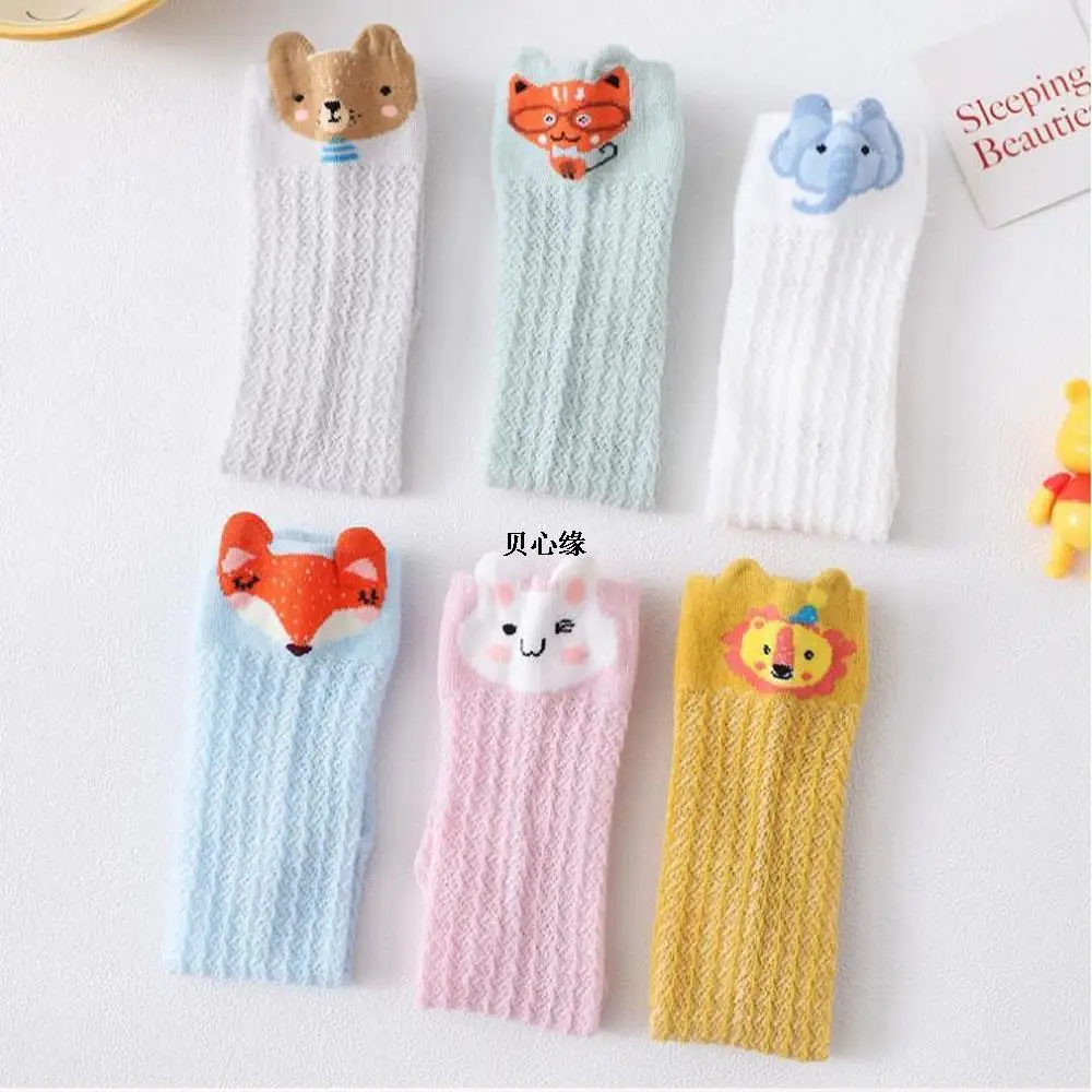 

children's cotton summer mesh socks thin cartoon baby sock mosquito-proof fishnet stockings baby breathable stockings sock