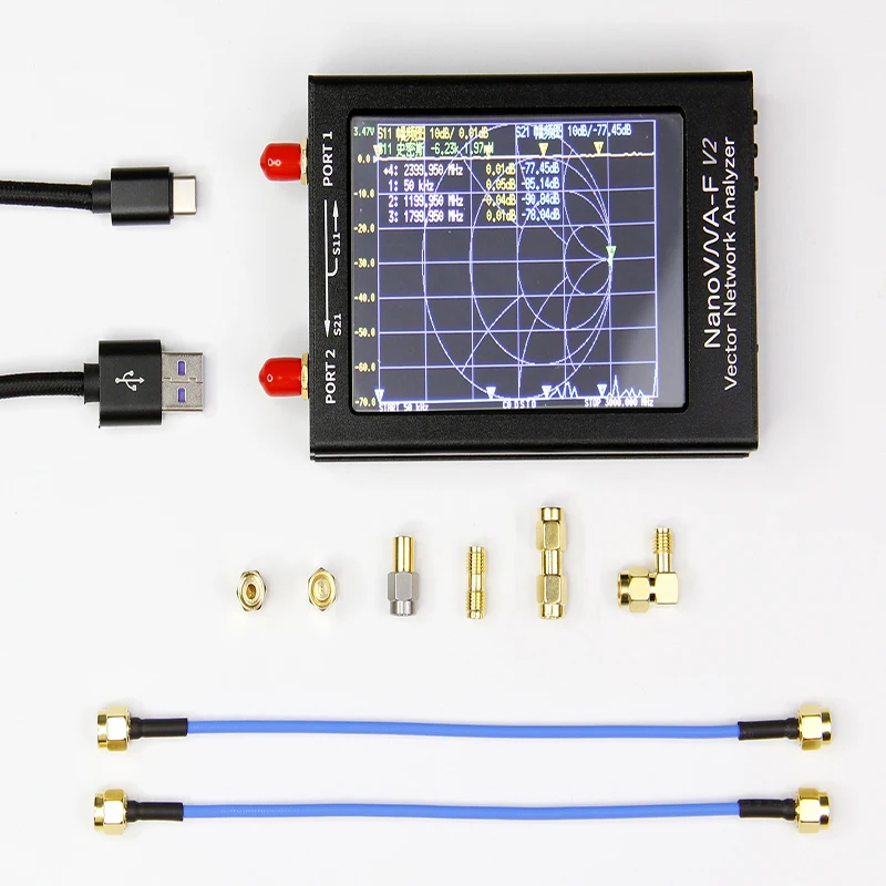 

New NanoVNA-V2 F 50k-3G vector network analyzer 4.3 inch HF VHF UHF antenna analyzer
