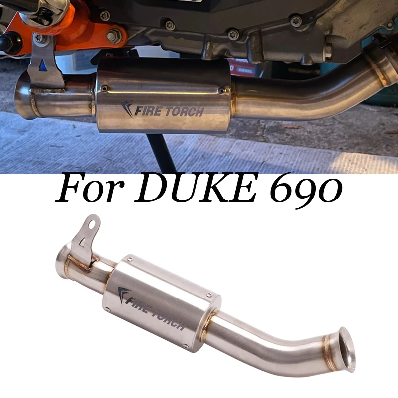 Для KTM DUKE 690 2012 до 15 2016 2017 2018 2019 выхлопные аксессуары слипоны выхлопной глушитель