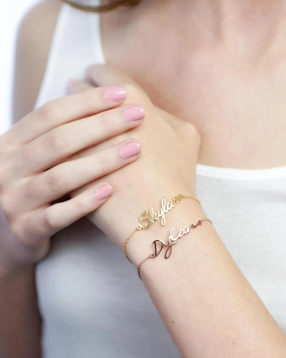 Виды красивых шрифтов именной браслет очаровательные ювелирные изделия из