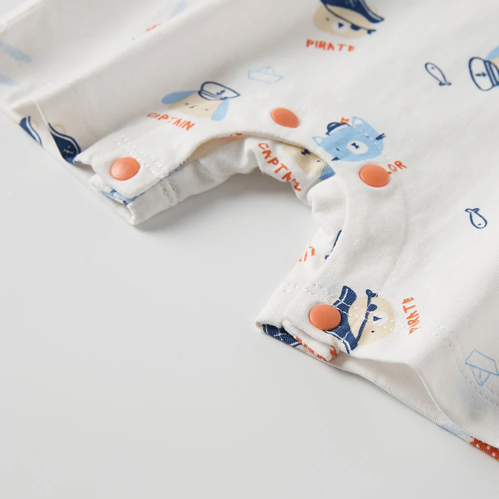 

Newborn Baby Boys Girls Romper Sleeveless Summer sailing Jumpsuit White Playsuit Outfits Boy Girl Rompers Round Neck Clothing