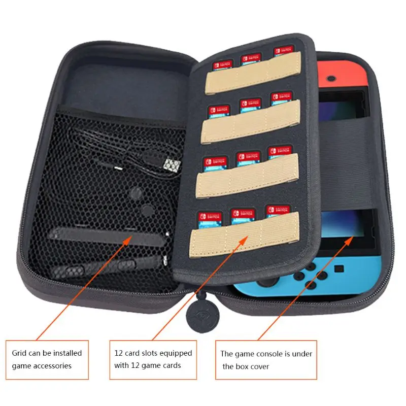 Nintend Switch Carry Case Accessories Storage Bag for Nintendos Switch Portable Travel Case for Nitendo Switch Console